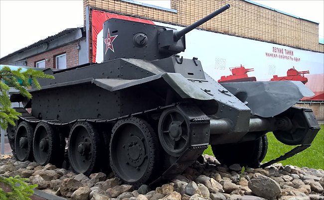 Restored Soviet WW2 BT-5 fast Tank