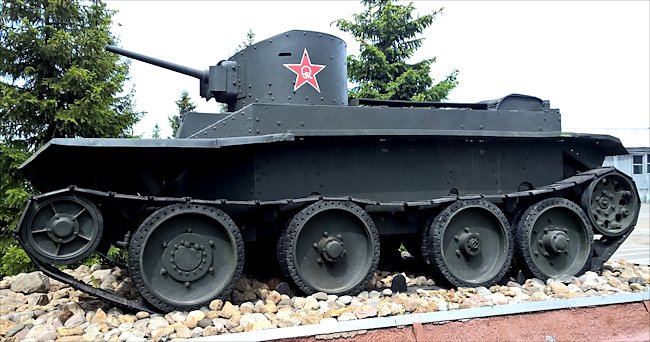 Restored Soviet WW2 BT-5 fast Tank