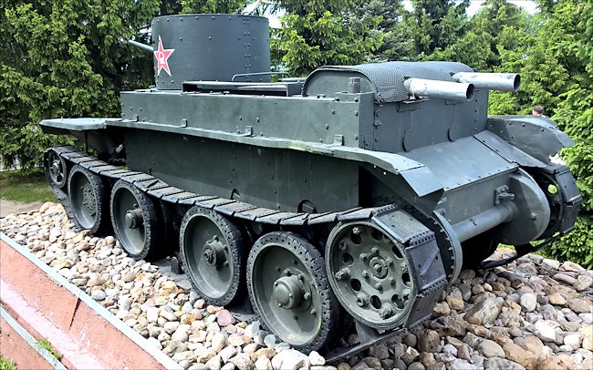Restored Soviet WW2 BT-5 fast Tank