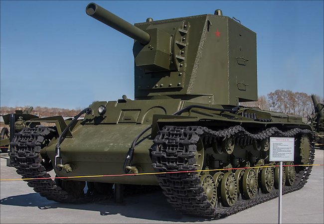 Preserved Russian Soviet WW2 KV-2 Heavy Tank