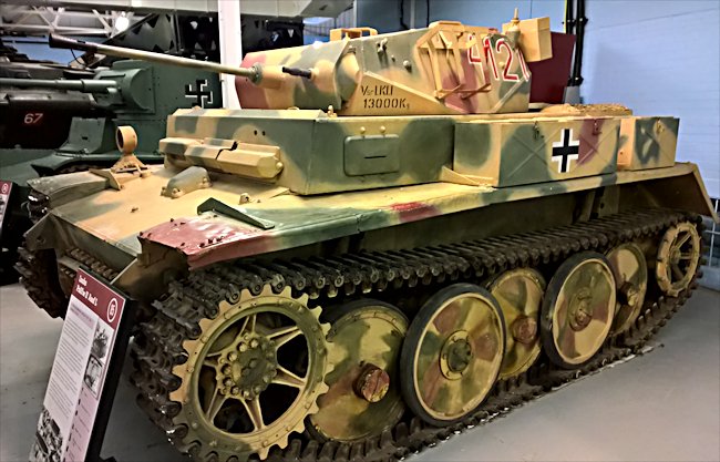 Surviving Luchs Lynx Panzer II at the Tank Museum, Bovington, Dorset