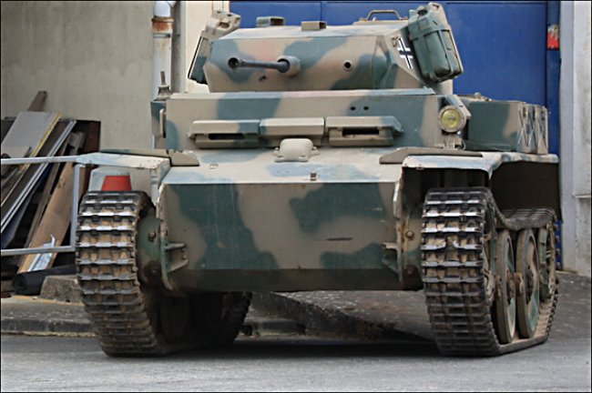 Surviving German Panzer II Luchs tank