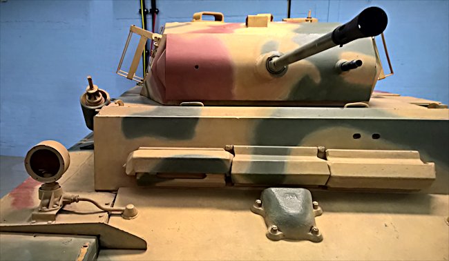 Surviving German Panzer II Luchs tank turret with 20mm cannon and a coaxial machine gun