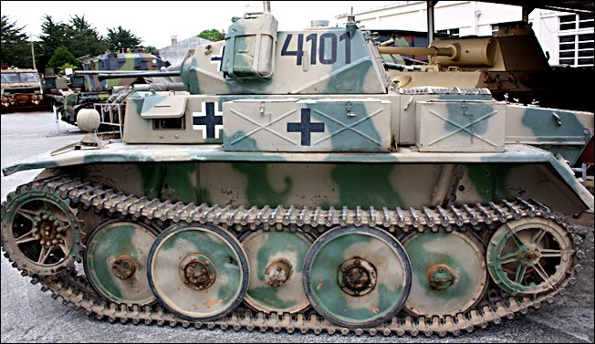 Surviving German Panzer II Luchs tank