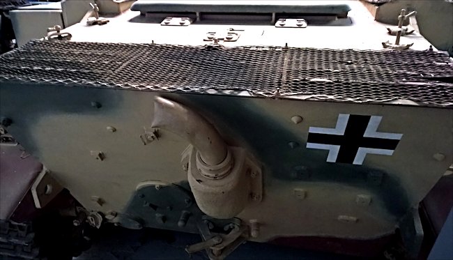Exhaust on a surviving German Panzer II Luchs tank
