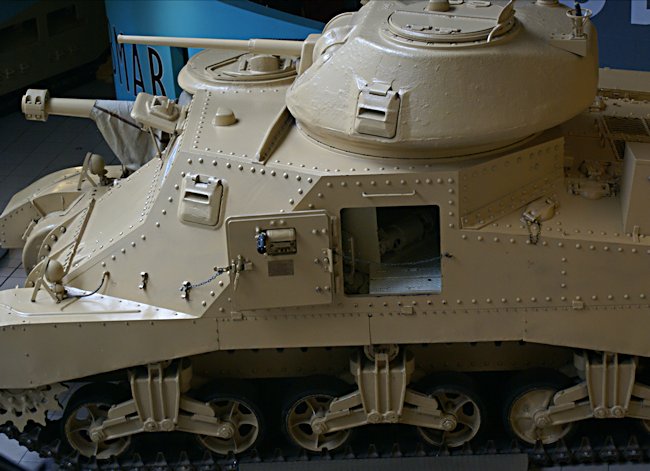 Side view of Field Marshal Montgomery's M3A5 Grant II Medium Tank