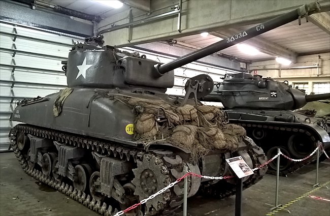 M4A1(76)W Sherman Tanks saw action in the WW2 Battle of the Bulge