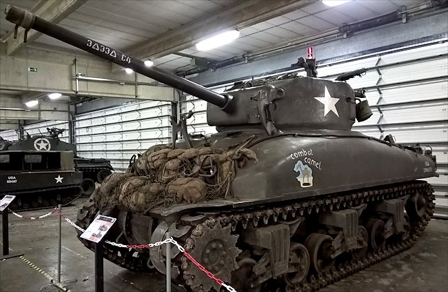 M4A1(76)W Sherman Tanks saw action in the WW2 Battle of the Bulge