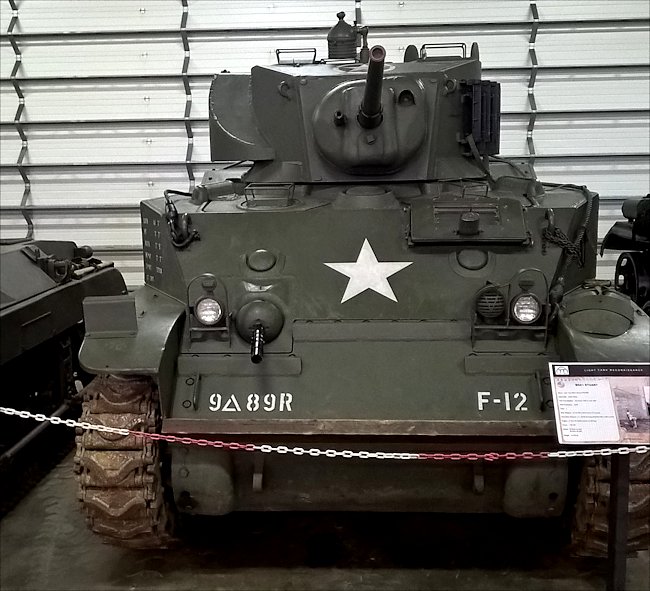 M5A1 Light Tank saw action in the WW2 Battle of the Bulge