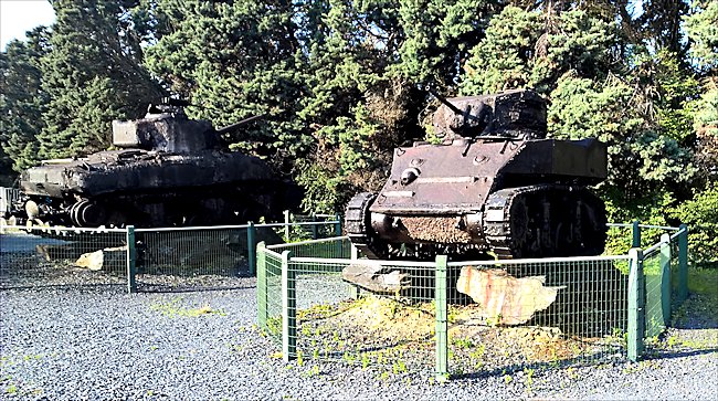 Surviving M5A1 Stuart Light Tank Port-en-Bessin