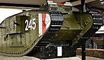 Surviving WW1 British Mark IV Female Tank Ashford