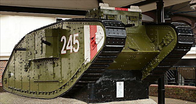 Surviving WW1 British Mark IV Female Tank