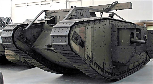 Surviving British WW1 MkIV Male Tank