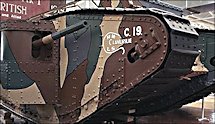 Surviving WW1 British Mark 1 Male Tank