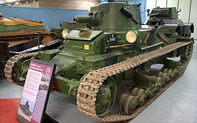 Surviving Mark I British Infantry A11 tank, the Matilda I
