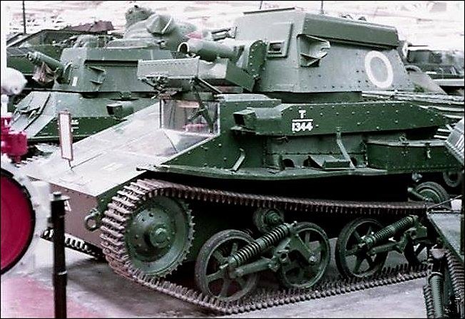 Surviving Vickers MkIV Light Tank at the Tank Museum, Bovington, England