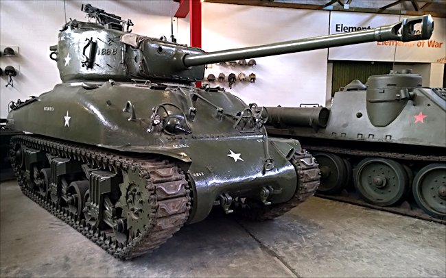 Surviving Sherman M4A1 cast hull 76mm gun Tank 