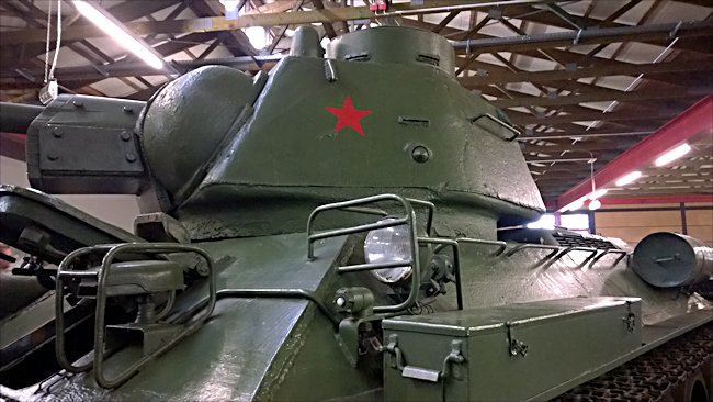 Surviving T34/76 Russian Soviet WW2 Medium Tank can be found at the Deutsches Panzermuseum in the small military town of Munster, Germany