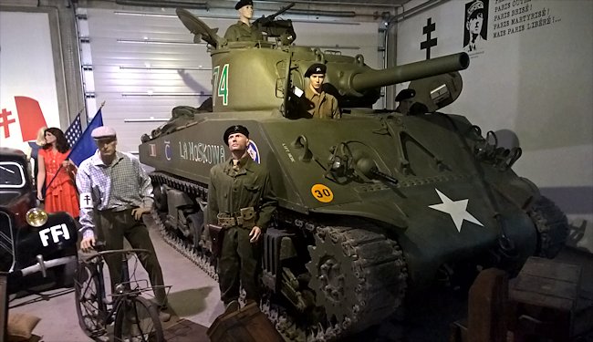 Surviving M4 105mm Sherman Tank used in Normandy during D-Day