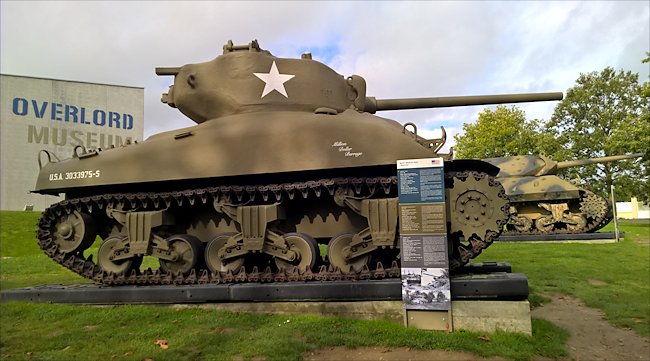 Surviving M4A1 76mm Sherman Tank used in Normandy during D-Day