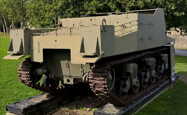 Preserved Sexton 25pdr Self-propelled Artillery Gun near the American Military Cemetery 
