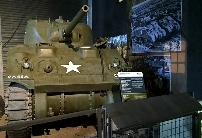 Preserved  M4A4 Sherman used by the American Army