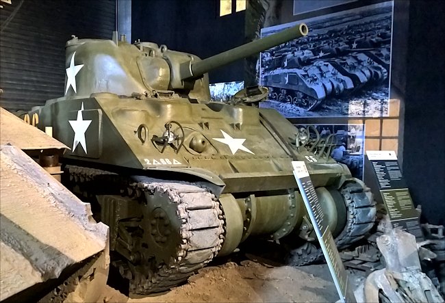 The M4A4 Sherman tank landed on Gold, Juno and Sword Beach