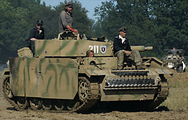 German Panzer III Ausf M tank Replica with side armour skirts