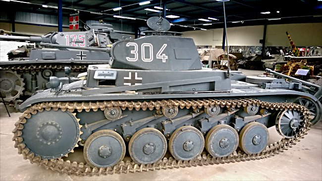 Surviving German Panzer II tank panzerkampfwagen II Ausf C Sd.Kfz. 121