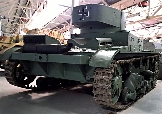 Restored Soviet WW2 T-26 tank
