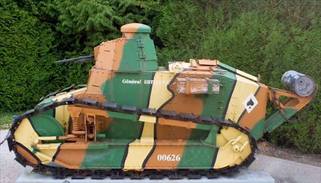 Renault FT Tank armed with the Hotckiss 8mm Machine gun