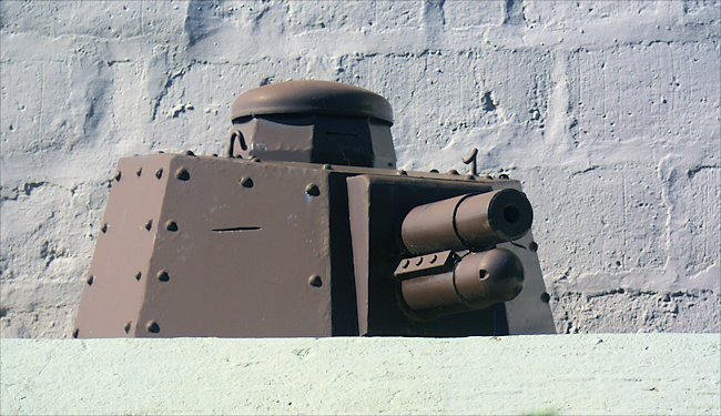 A late version of the WW1 Renault FT tank turret used in Normandy during D-Day