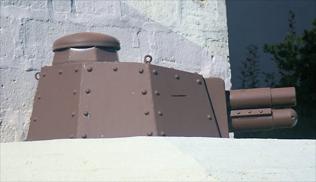 Renault FT tank turret at Le Grand Bunker Museum in Ouistreham