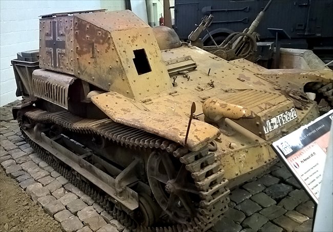 Preserved German Schlepper 630(f)Renault UE Chenillette Carrier did not saw action in the WW2 Battle of the Bulge