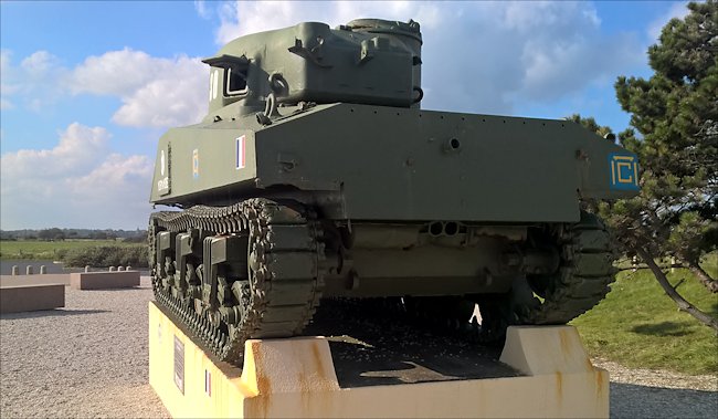 M4A2 Sherman Tank Free French Utah Beach Normandy 1944 D-Day Memorial