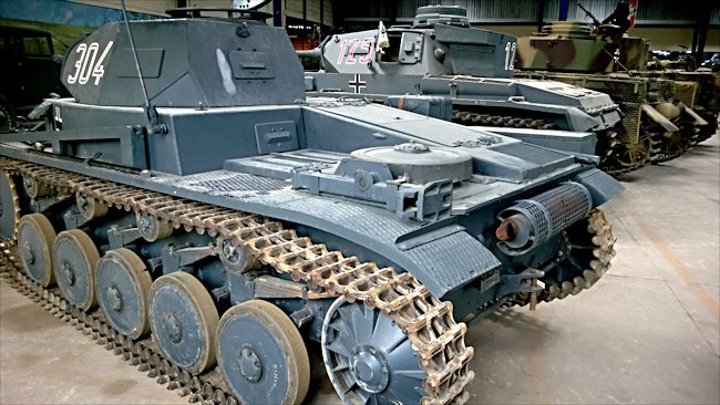 Surviving German Panzer II tank PzKpfw II Ausf C Sd.Kfz. 121