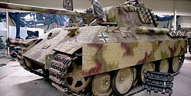 Surviving German WW2 Panther Ausf A Medium Tank Sd.Kfz.171 Panzerkampfwagen V