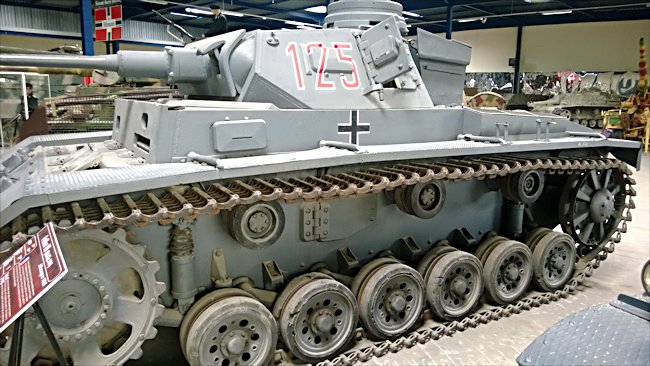 Surviving German Panzer III Ausf H tank panzerkampfwagen 3 Sd.Kfz.141