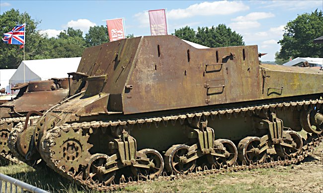 Surviving British WW2 Sexton GPO Gun Positioning Officer Artillery Command Vehicle
