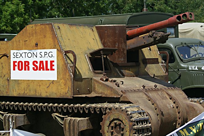 Surviving British WW2 Sexton Self Propelled Gun SPG for sale