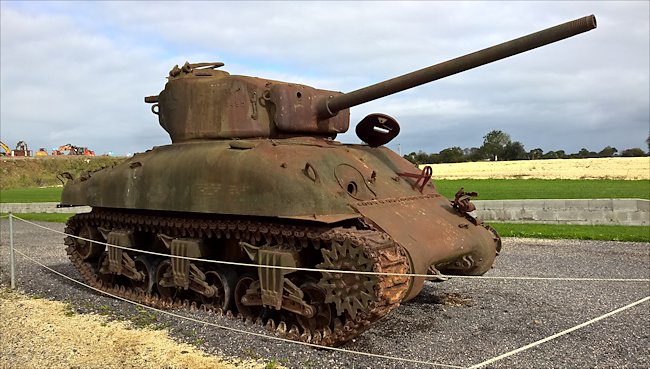 Surviving M4A1 76mm Sherman Tank used during D-Day