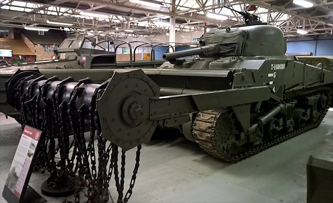 Surviving Sherman Crab Flail Mine Clearing D-Day Tank