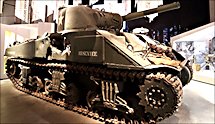 Surviving Battle of the Bulge 1944 Bastogne Sherman Tanks at the Historical Center War museum
