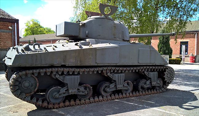 M4A4 Sherman Firefly 17pdr Vc Tanks saw action in the WW2 Battle of the Bulge