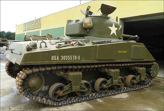 Surviving M4A4 75mm Sherman Tank 