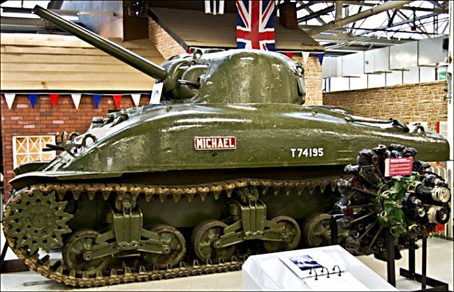 Surviving Sherman M4A1 British Medium Tank