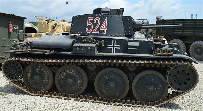 the Steve Lamonby Collection's German Panzer PzKpfw 38(t) Tank