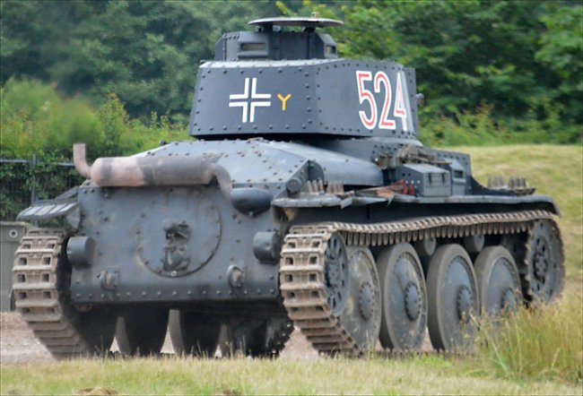 the Steve Lamonby Collection's German Panzer PzKpfw 38(t) Tank