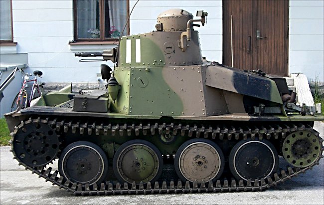 Swedish m/37 Tank on the island of Gotland