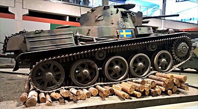 Surviving Swedish  M/38 tank